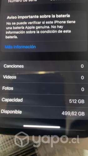 Iphone XS 512 Impecable