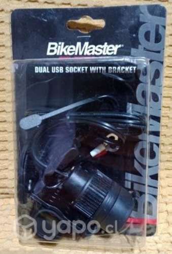 Puerto Doble Usb Para Moto " BikeMaster" (NUEVO)