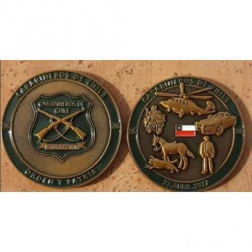 Moneda institucional carabineros de chile