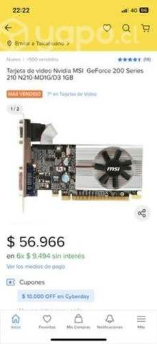 Gráfica y procesador con grafica integrada