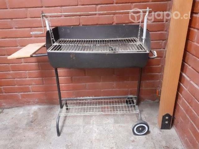 Parrilla a carbon con alza parrilla