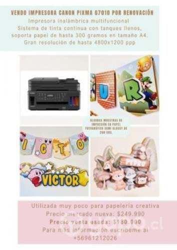 Impresora Canon Pixma G7010