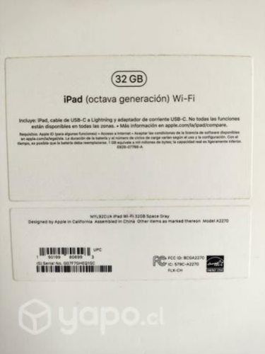 IPad 8 32gb con estuche de regalo