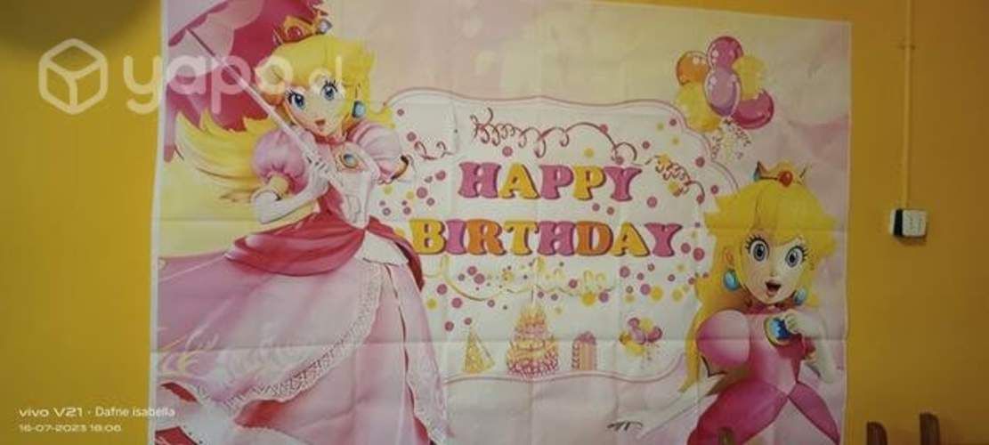 Telon de la princesa peach