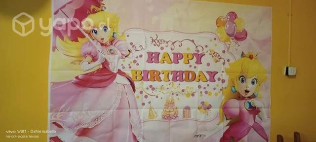 Telon de la princesa peach