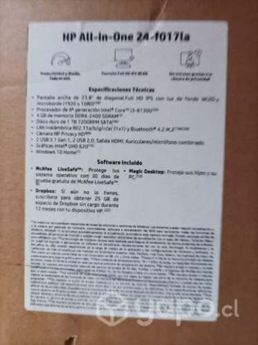 Computador HPcon teclado y mouse