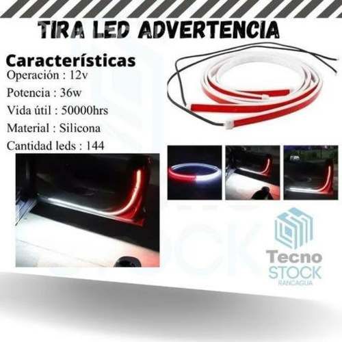 Tira led advertencia