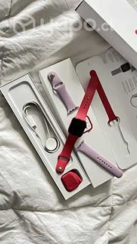 Apple watch serie 7 sport band red aluminum
