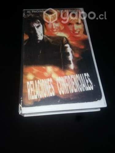 Película Relaciones confidenciales vhs