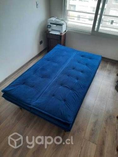 Futón Alfred Azul Sodimac (Sillón Cama 3 cuerpos)