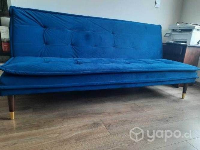 Futón Alfred Azul Sodimac (Sillón Cama 3 cuerpos)