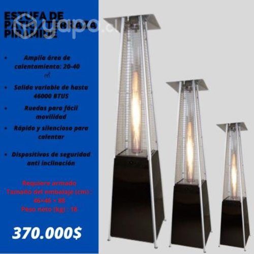 Estufa de patio/terraza piramide