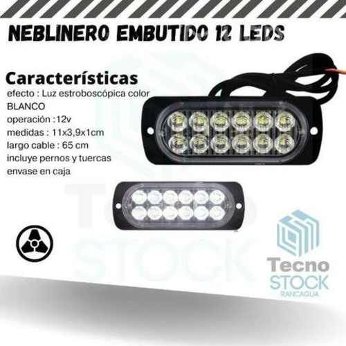 Neblinero led 12v colores varios