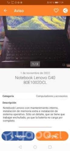 Notebook Lenovo