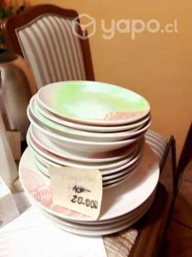 Juego de loza de 18 piezas para comida