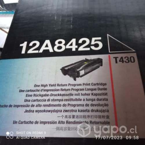 Toner Lexmark diversos modelos originales de alta