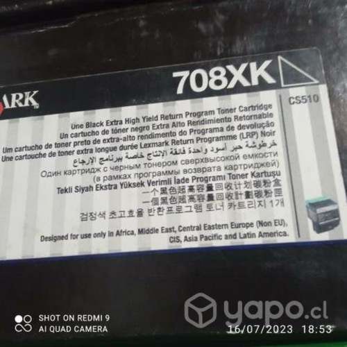 Toner Lexmark diversos modelos originales de alta