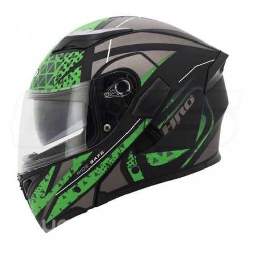 Casco Moto Hro 3400 Abatible orbital n.m vd.mil
