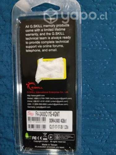 Memoria Skill DDR4 2400Mhz 4GB