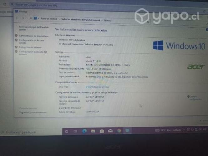 Notebook Acer Aspire