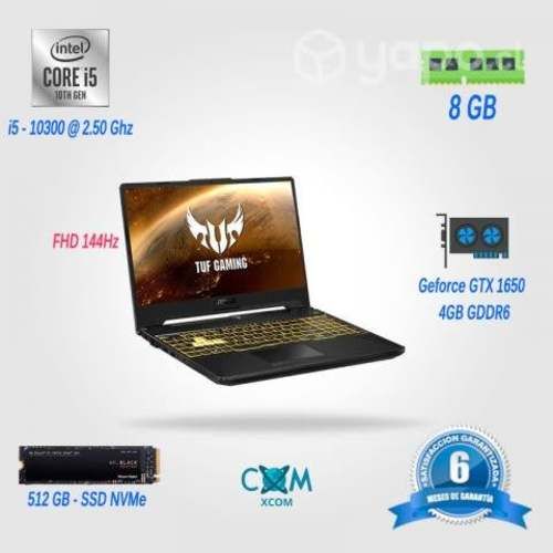 Notebook Gamer ASUS TUF FX506LI I5/10300H 1650NVD
