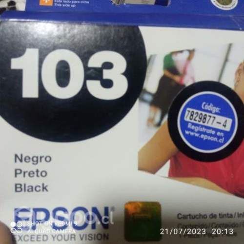Tinta Epson 103 black original Packs doble