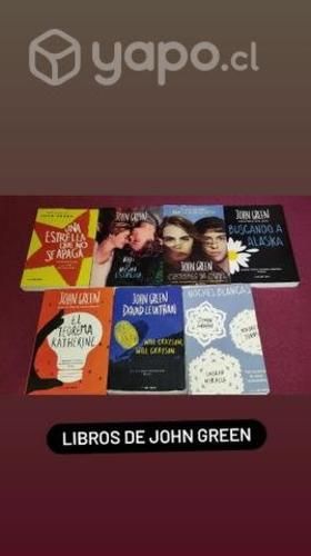 Colección de libros del autor John Green