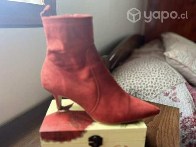 Botín Gacel Rojo Gamuza 36