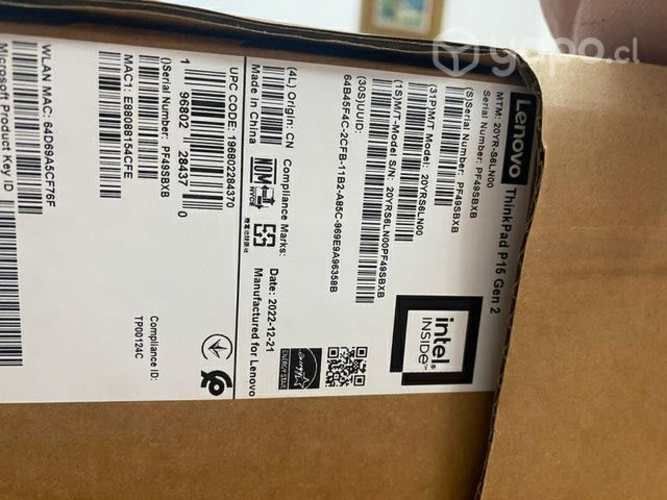 Notebook thinkpad p15 gen 2