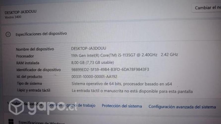 notebook Marca Dell