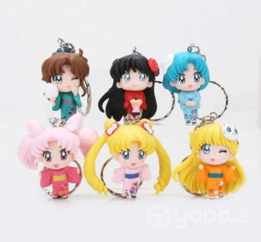 Llaveros sailor moon con kimono pack