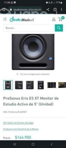Par de monitores presonus 5&quot;