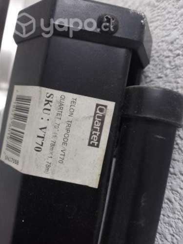 Telón Blanco Con Tripode 1,78 Mts X 1,78 Mts