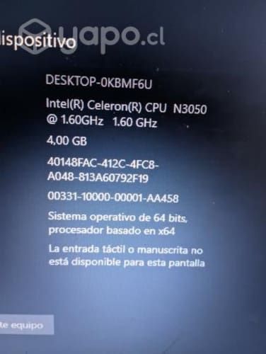 Notebook lenovo b41-30