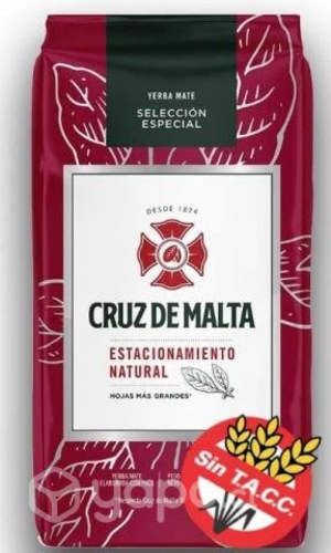 Yerba mate cruz de malta roja