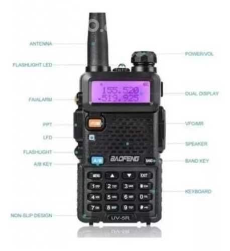 Radio Walkie Talkie Digital Baofeng Uv-5r Triband