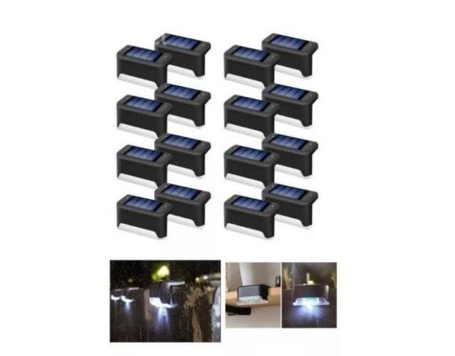 X16 Pack Luz Led Lampara Solar Balcon Escalera