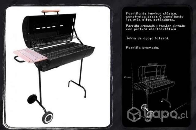 Parrilla rodeo con tapa