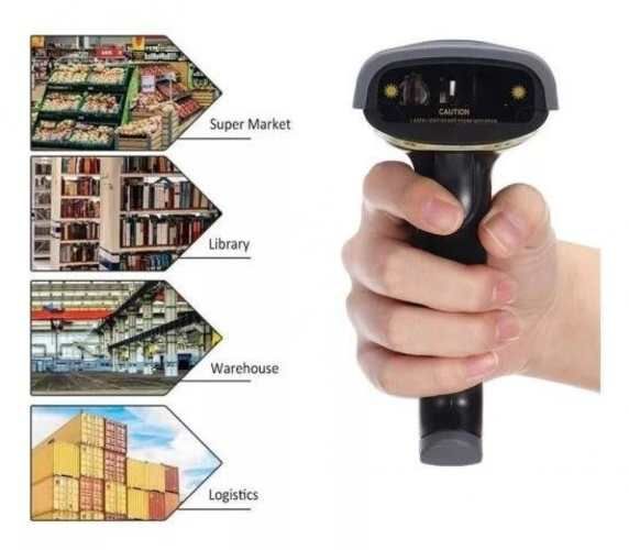 Pistola Laser Lector Código De Barra Usb + Pedesta