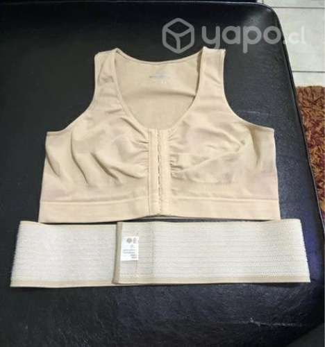 Sostén post operatorio con banda compresora