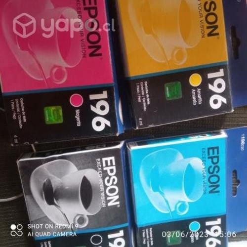 Packs de tintas Epson 196 colores originales