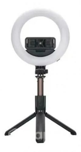 Aro de Luz con Trípode, Recargable de 3 Colores