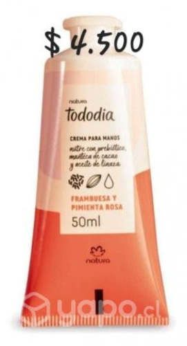 Crema de manos frambuesa y pimienta rosa