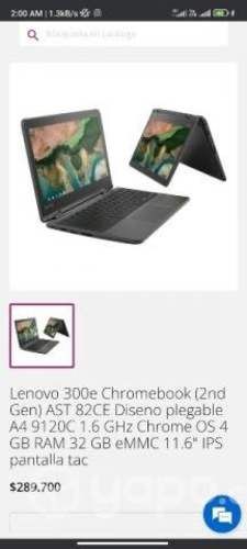 Notebook lenovo pantalla táctil