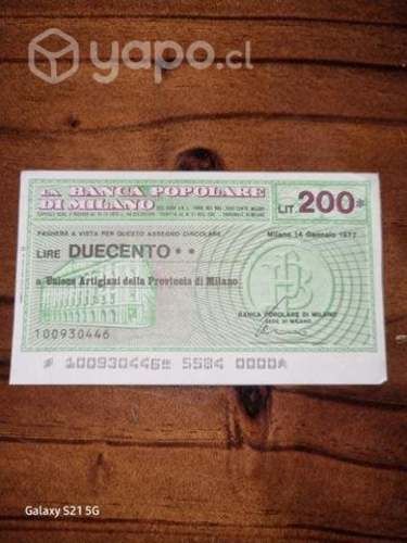 Liras 50 , 100, 150 y 200