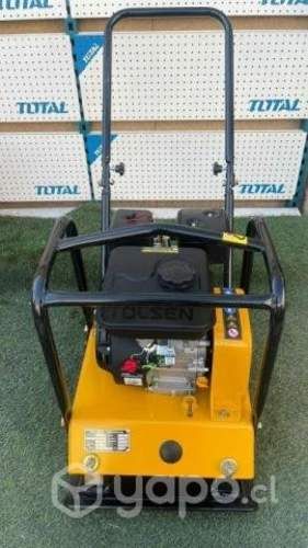 Placa compactadora marca TOLSEN 90 kg 6.5 hp.