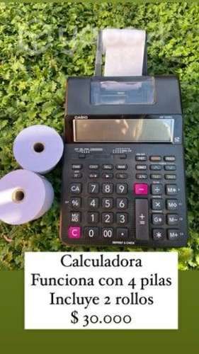 Calculadora Casio con rollo