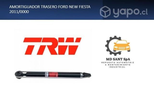 Amortiguador trasero ford new fiesta 2011-