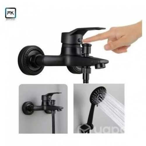 Llave Monomando Tina Ducha Negra