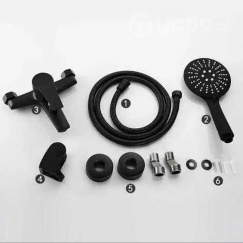 Llave Monomando Tina Ducha Negra